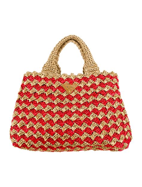 shopping prada rafia|prada totes crochet.